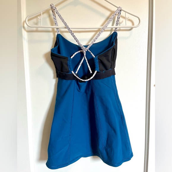 Lululemon Dancing Warrior Tank Poseidon Dottie Dash - Picture 4 of 6